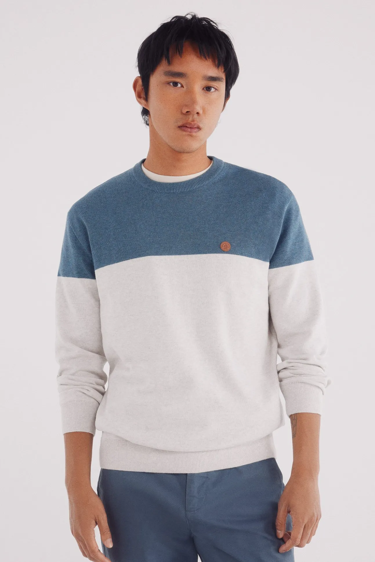 Jersey básico bloque color