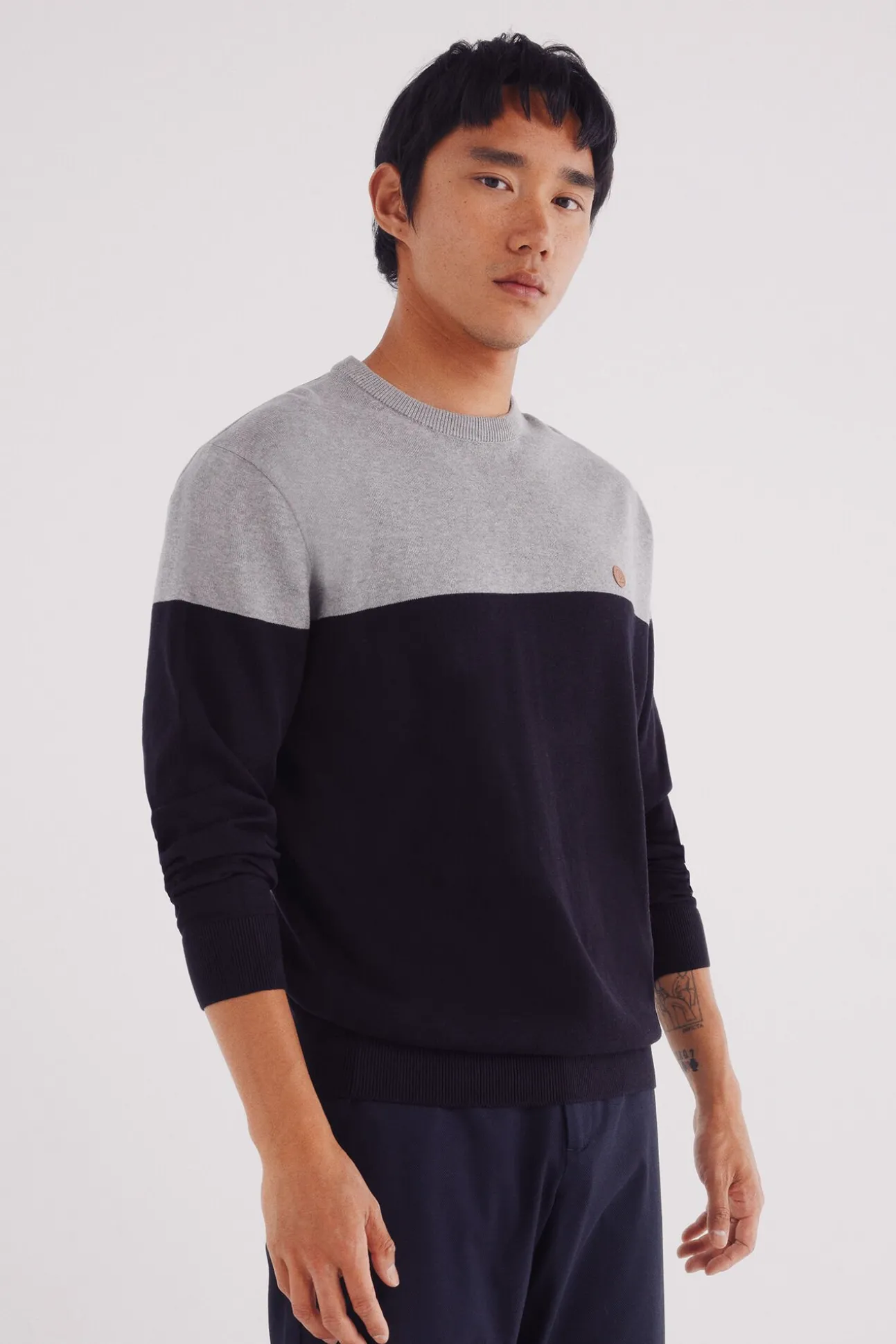 Jersey básico bloque color