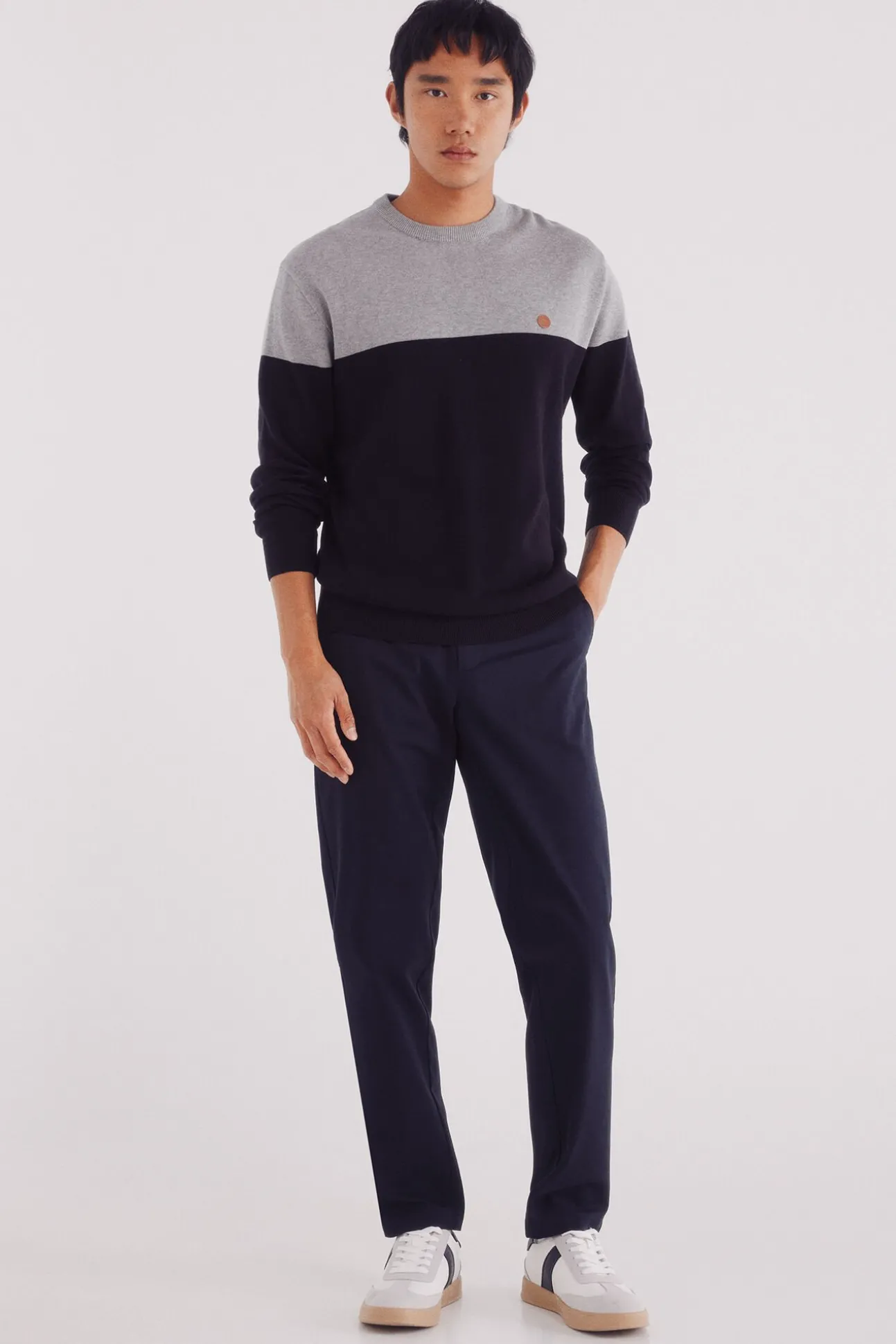 Jersey básico bloque color