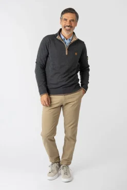 Jersey básico con cremallera