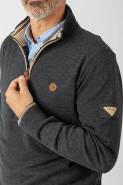 Jersey básico con cremallera