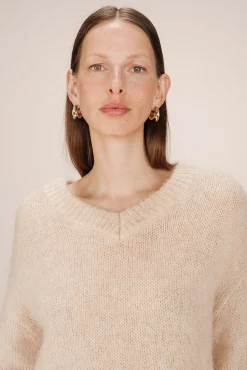 Jersey básico con escote en V