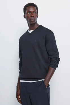 Jersey básico cuello pico