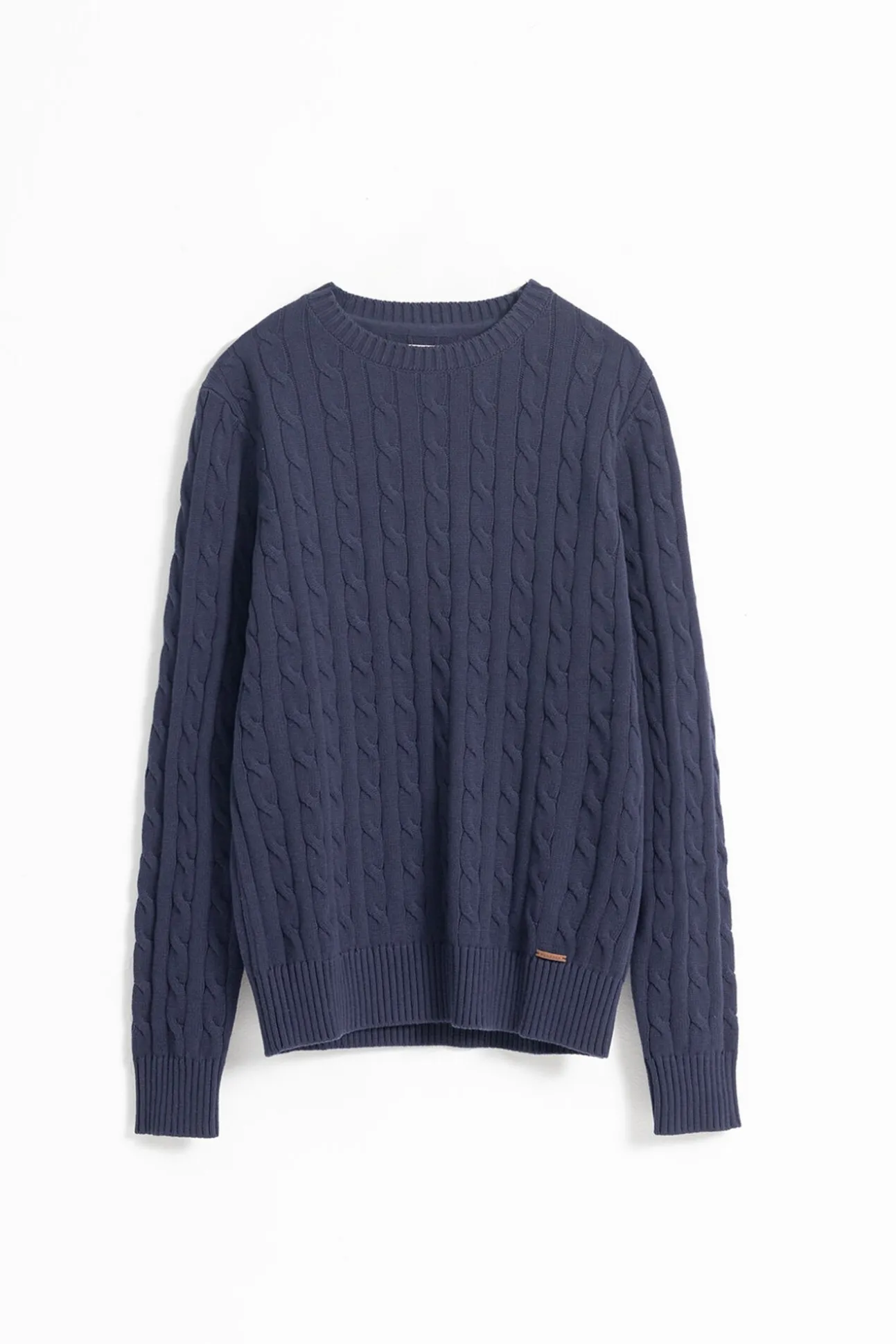 Jersey cable knit algodón