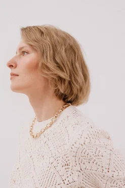 Jersey calado combinado