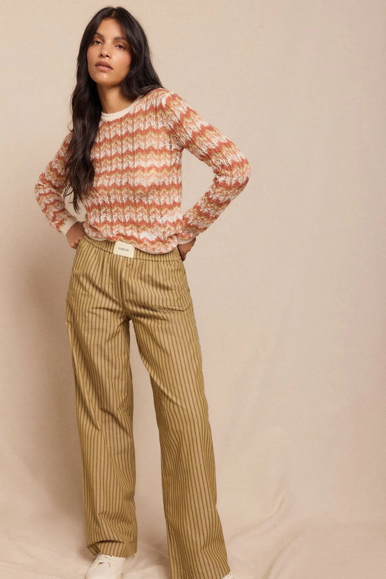 Jersey calado multicolor