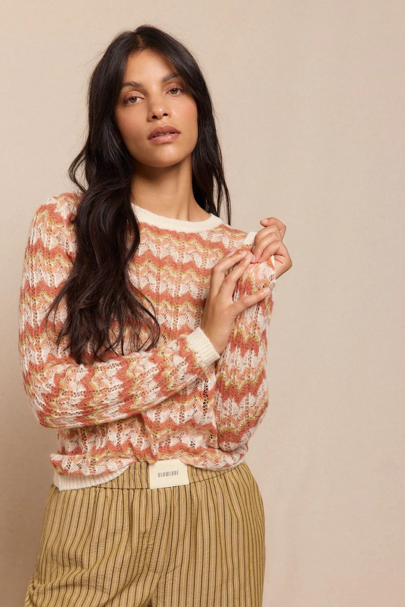 Jersey calado multicolor