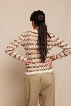 Jersey calado multicolor