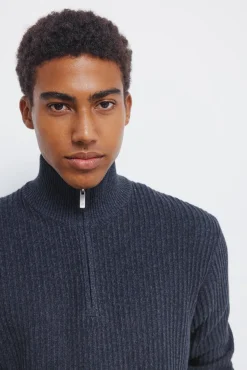 Jersey canalé cremallera