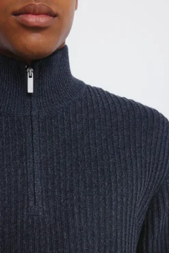 Jersey canalé cremallera