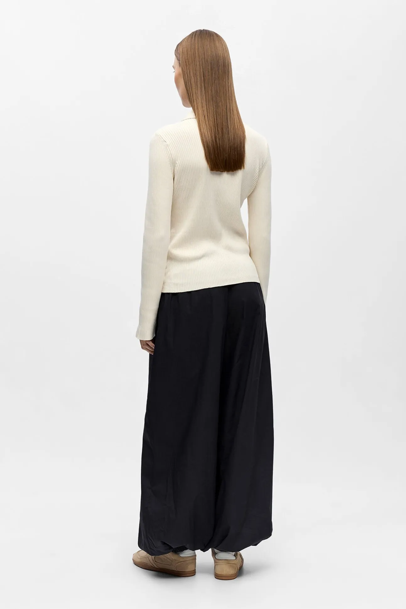 Jersey canalé cuello polo