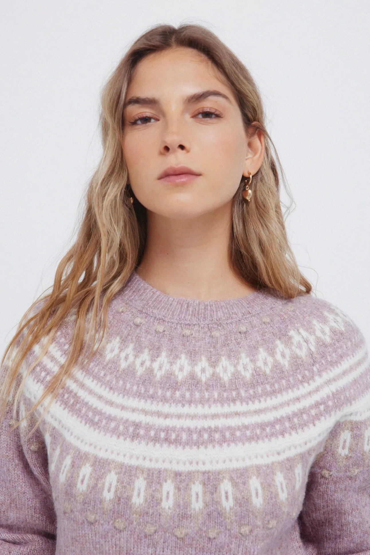 Jersey cenefas jacquard