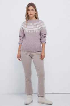 Jersey cenefas jacquard