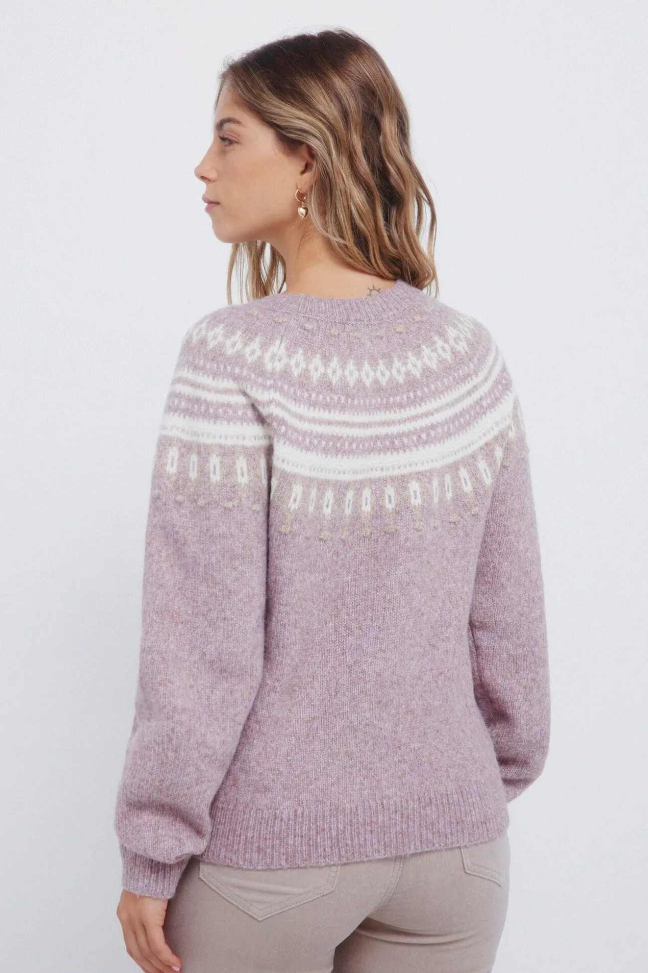 Jersey cenefas jacquard