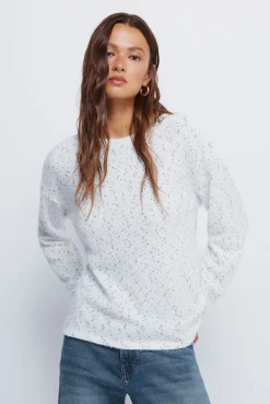 Jersey chenilla botones hombro