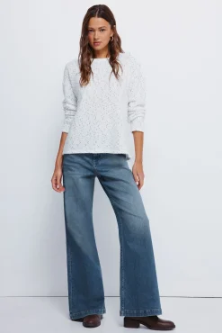 Jersey chenilla botones hombro