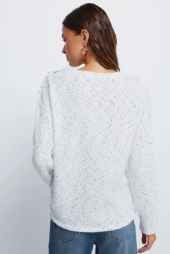 Jersey chenilla botones hombro