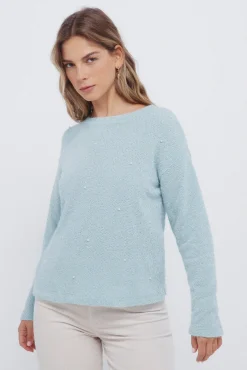 Jersey chenilla perlas