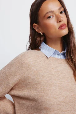 Jersey combinado camisero