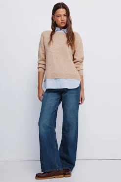 Jersey combinado camisero