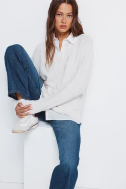 Jersey combinado camisero