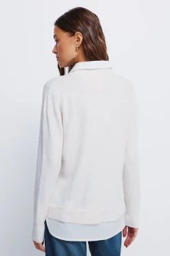 Jersey combinado camisero