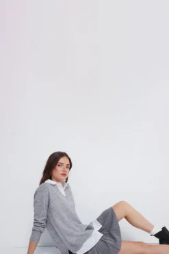 Jersey combinado camisero