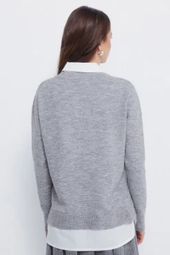 Jersey combinado camisero