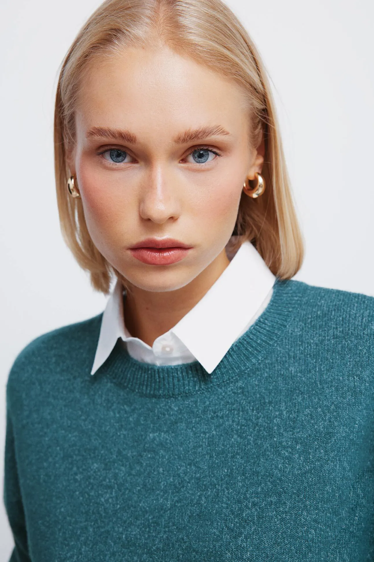 Jersey combinado camisero