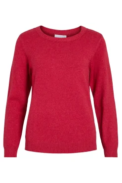 Jersey con cuello redondo de viscosa