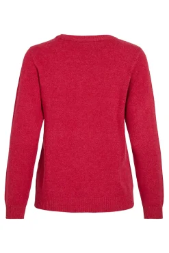 Jersey con cuello redondo de viscosa