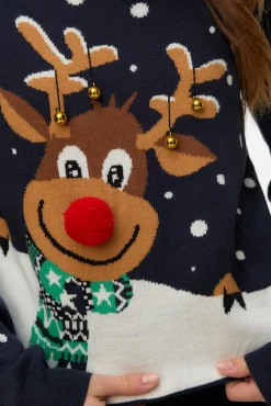 Jersey con estampado navideño