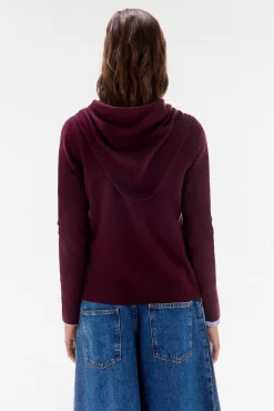 Jersey con fular 100% lana