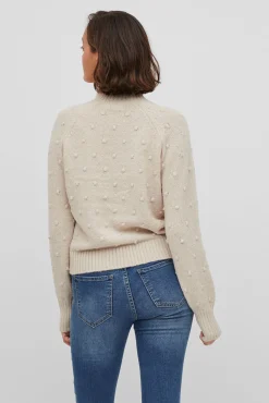 Jersey con perlas de punto