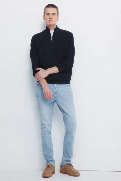 Jersey cremallera liso