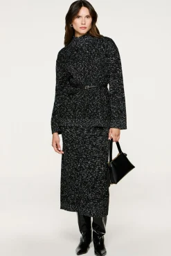 Jersey cuello alto algodón orgánico