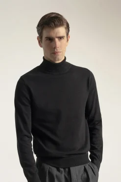 Jersey cuello alto algodón