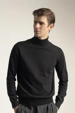 Jersey cuello alto algodón