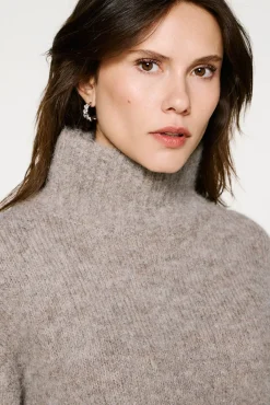 Jersey cuello alto alpaca