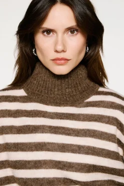 Jersey cuello alto lana y alpaca