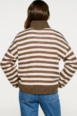 Jersey cuello alto lana y alpaca