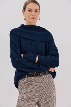 Jersey cuello amplio