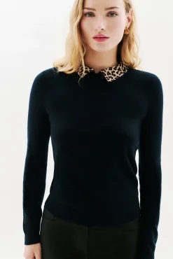 Jersey cuello animal print