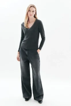 Jersey cuello brillos