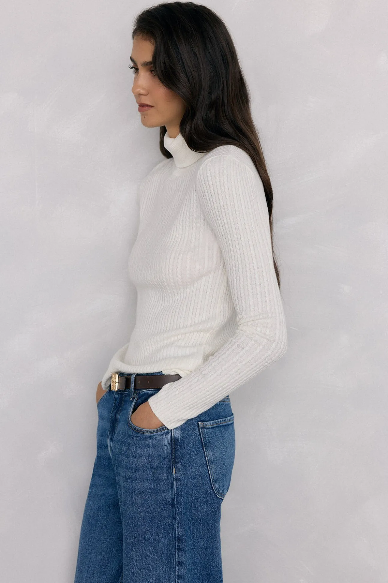 Jersey cuello cisne básico ochitos