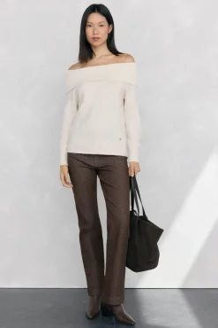 Jersey cuello envolvente