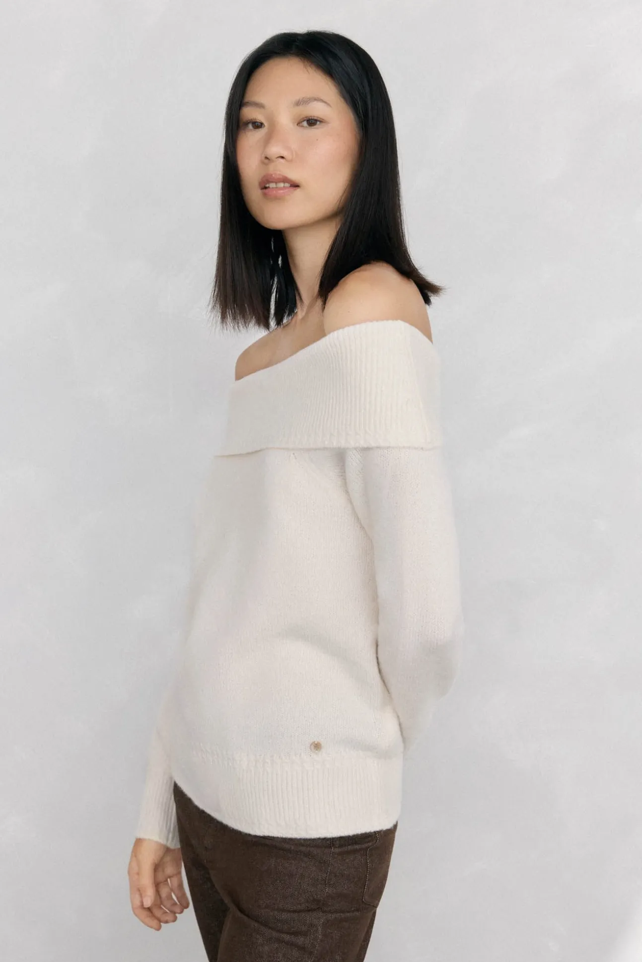 Jersey cuello envolvente