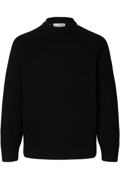 Jersey cuello mock 100% algodón orgánico.