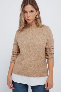 Jersey cuello perkins combinado