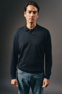 Jersey cuello polo algodón